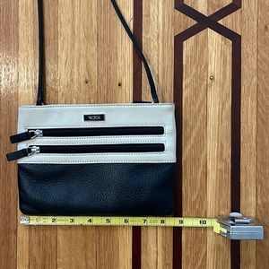Tumi leather crossbody bag